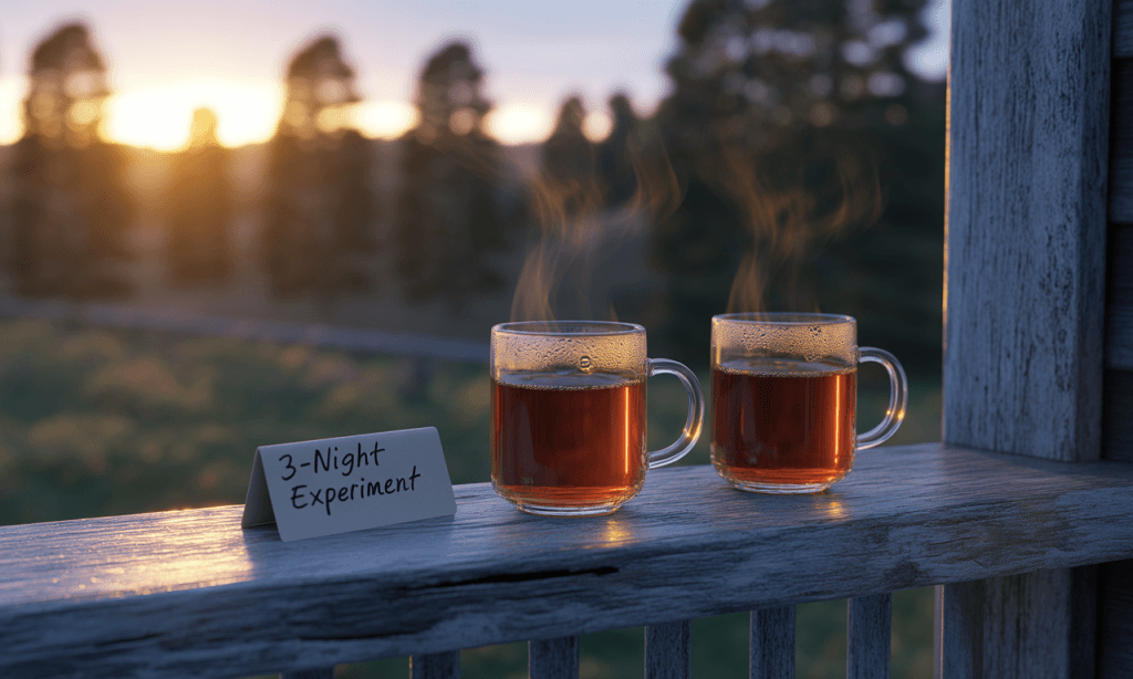 Micro-experiment tea ritual for couples using Design Your Us to test new connection rhythms.