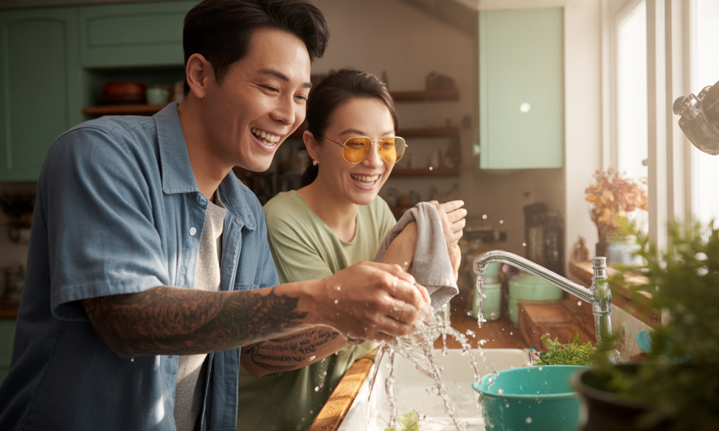 Celebrating small joys through shared laughter builds positive resonance at home.