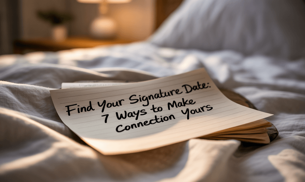 Find Your Signature Date: 7 Ways to Make Connection Yours