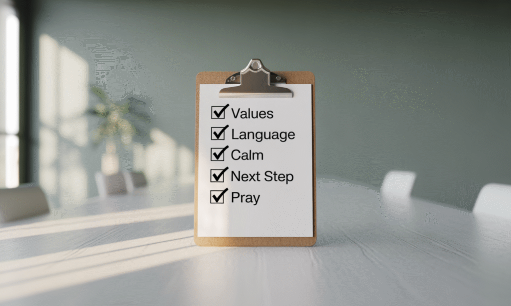 family communication preparation checklist highlighting steps for clarity