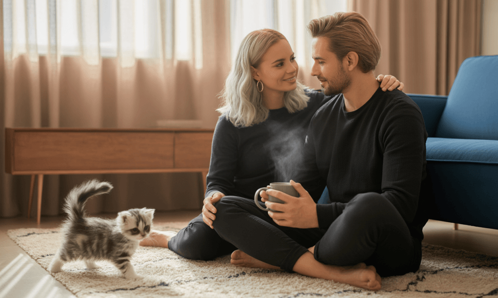 Couple staying emotionally aligned with a daily 10-minute check-in.