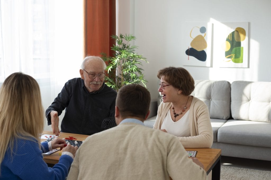 family members reconciling after faith boundary discussion showing calm resolution