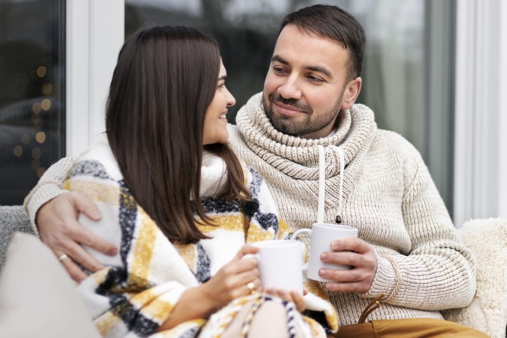 couple sharing specific small connection habit for consistency
