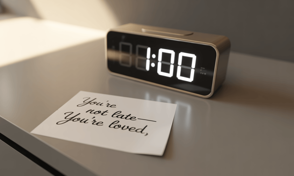 clock and note symbolizing building intentional margin and emotional safety in marriage