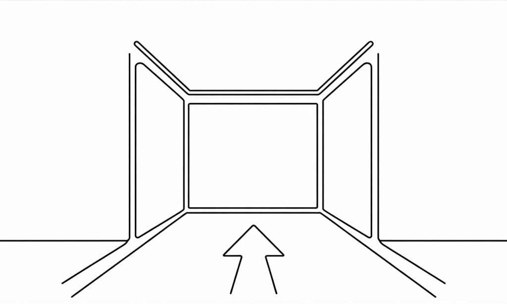 Graphic showing floor and ceiling concept for marriage habits.