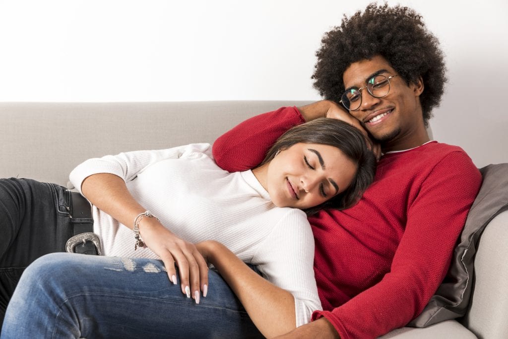 couple relaxing after week showing emotional energy restored through balanced habits