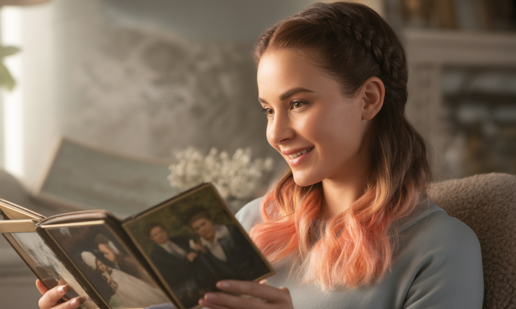 Using visual reminders like a photo reel to rediscover ordinary joy.