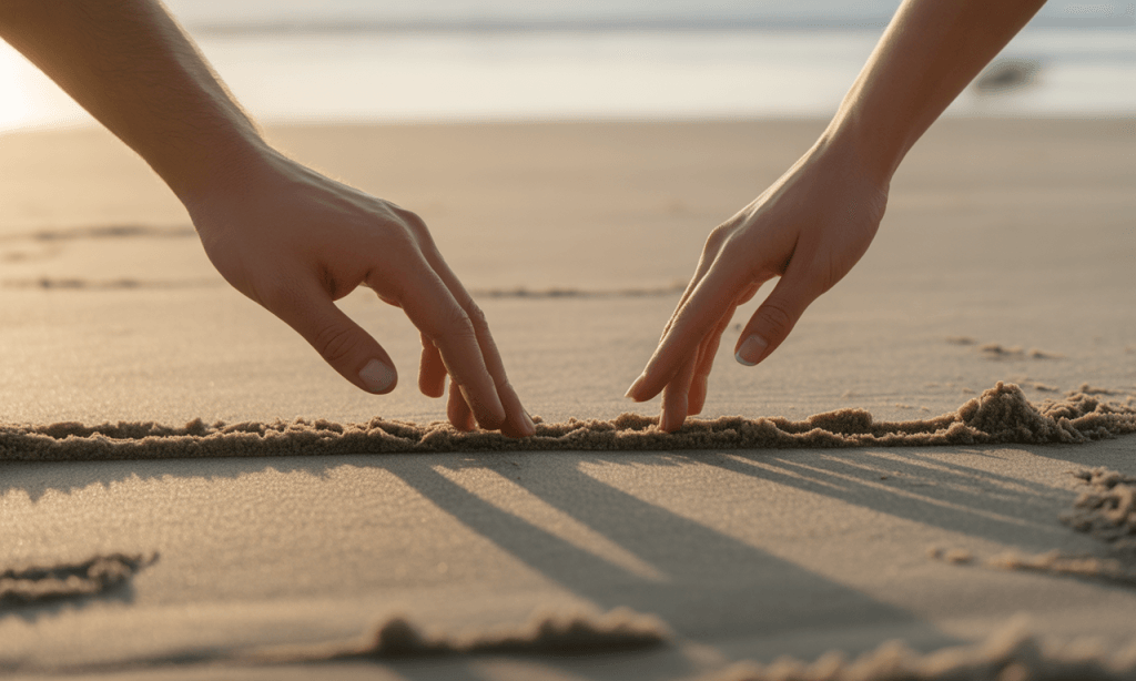 Symbolic image of marriage boundaries as a couple defines their No-Go list to protect connection.