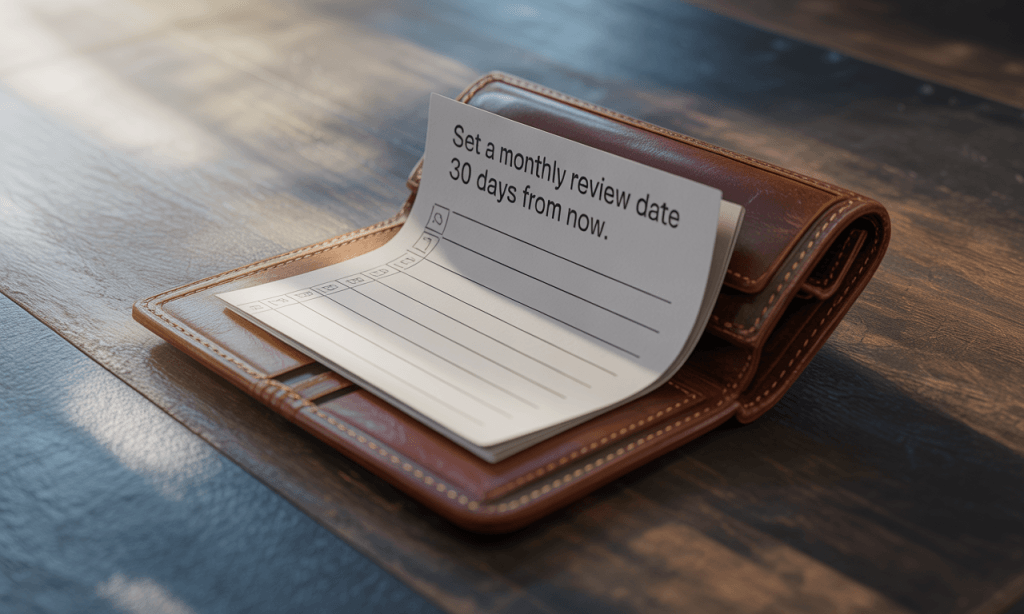 Folded action checklist to start a marriage habit experiment tonight.