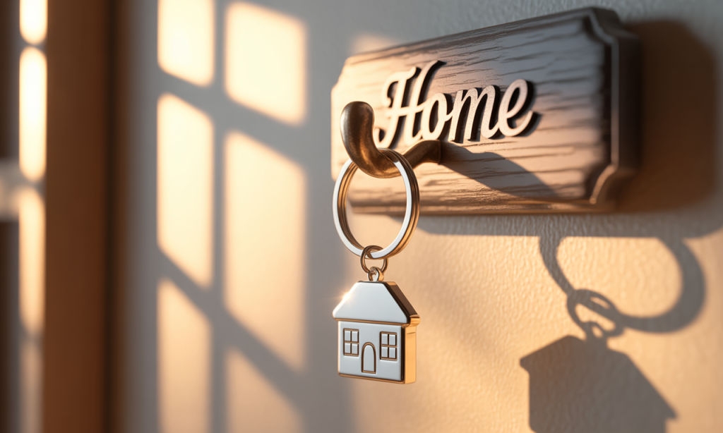 Keychain as an anchor object that helps couples remember resilience and love.