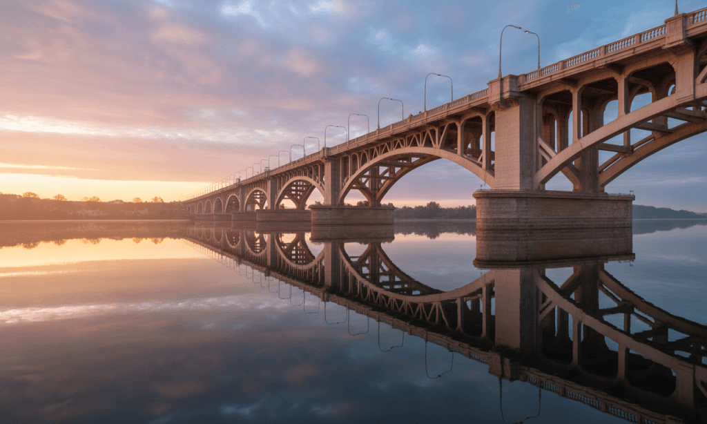 bridge over still water symbolizing the balance of truth and grace in relationships