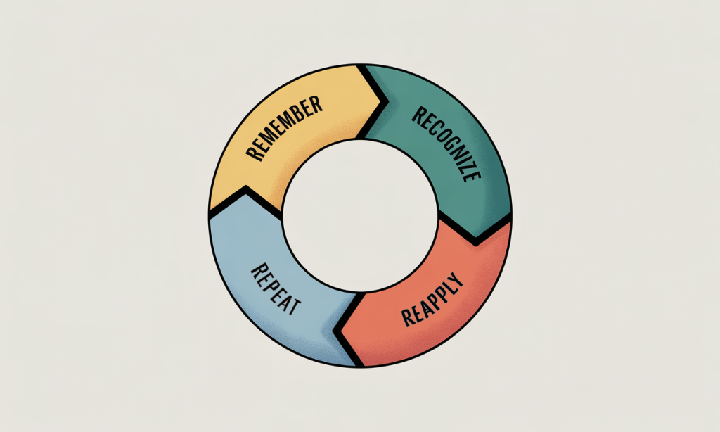 The Hope Loop visualized as a simple four-step cycle that strengthens marriage through remembrance.