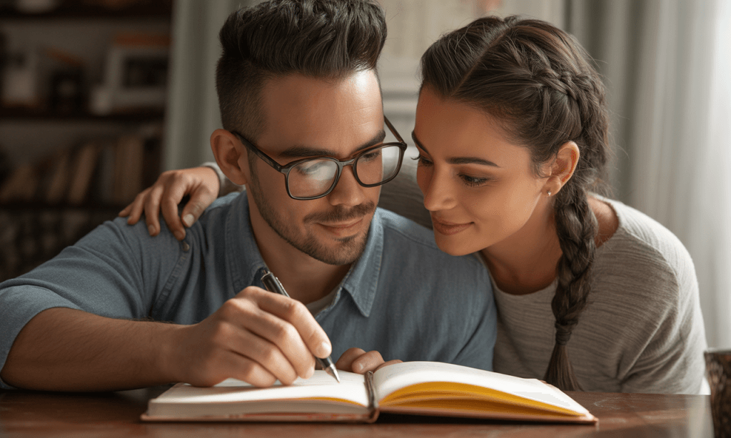 Couple rewriting their marriage story through intentional, hopeful language.