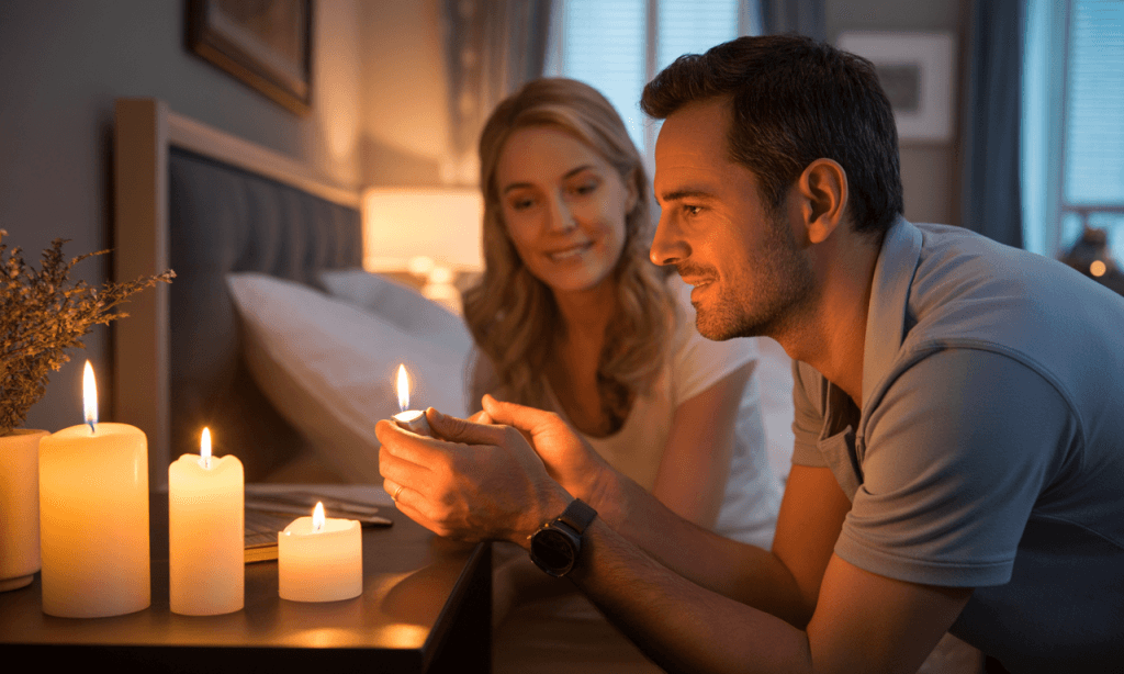 Couple creating calm through intentional weekly rhythms.