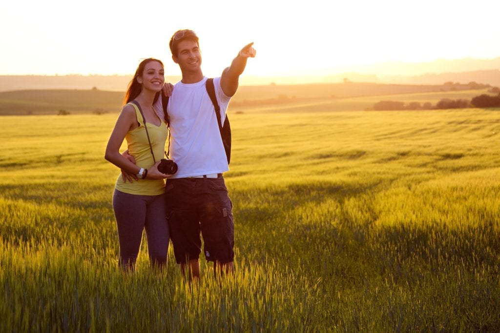 Couple embracing change and new beginnings in their marriage season