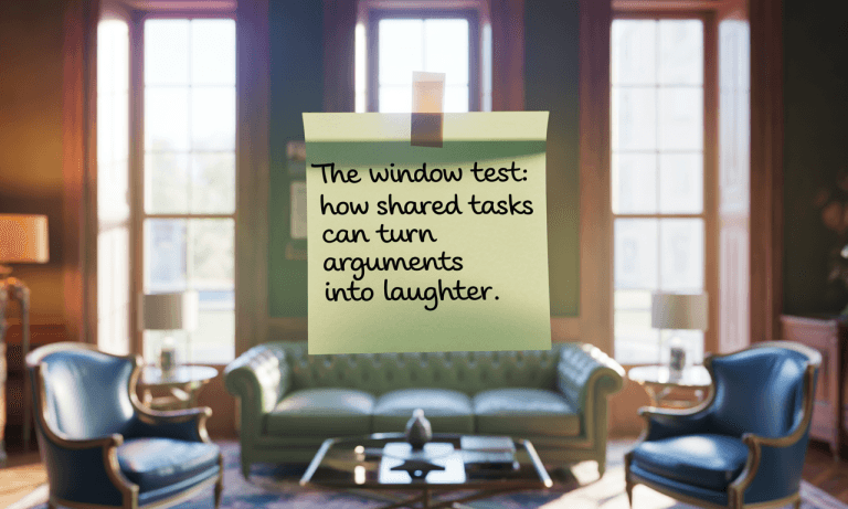 The Window Test: How Shared Tasks Can Turn Arguments into Laughter
