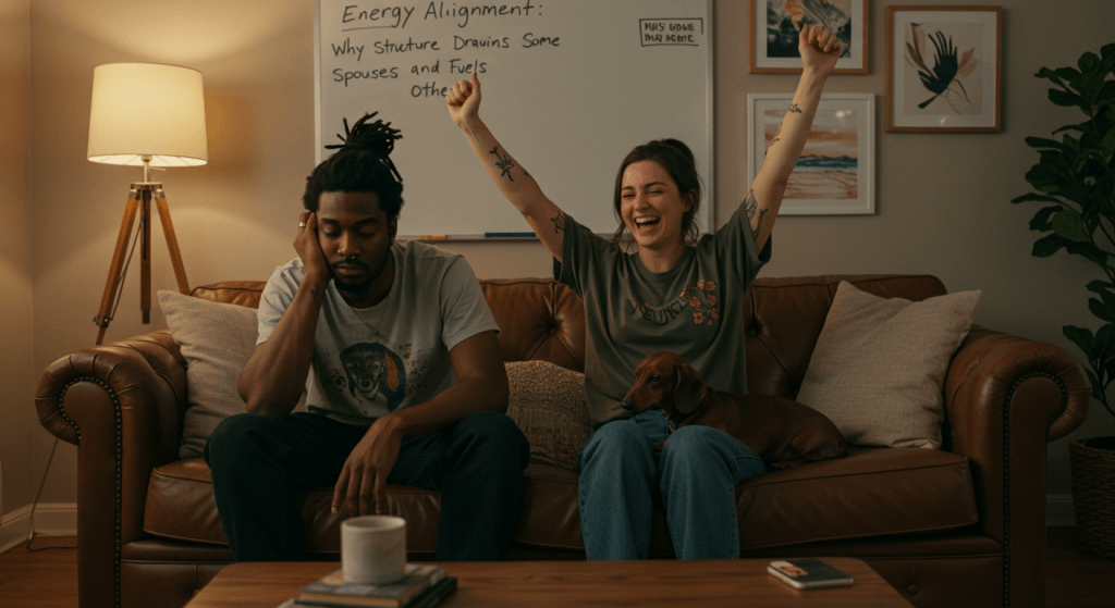 Energy Alignment: Why Structure Drains Some Spouses and Fuels Others
