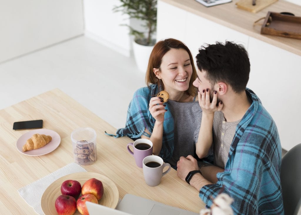 Couple practicing respectful and kind communication.