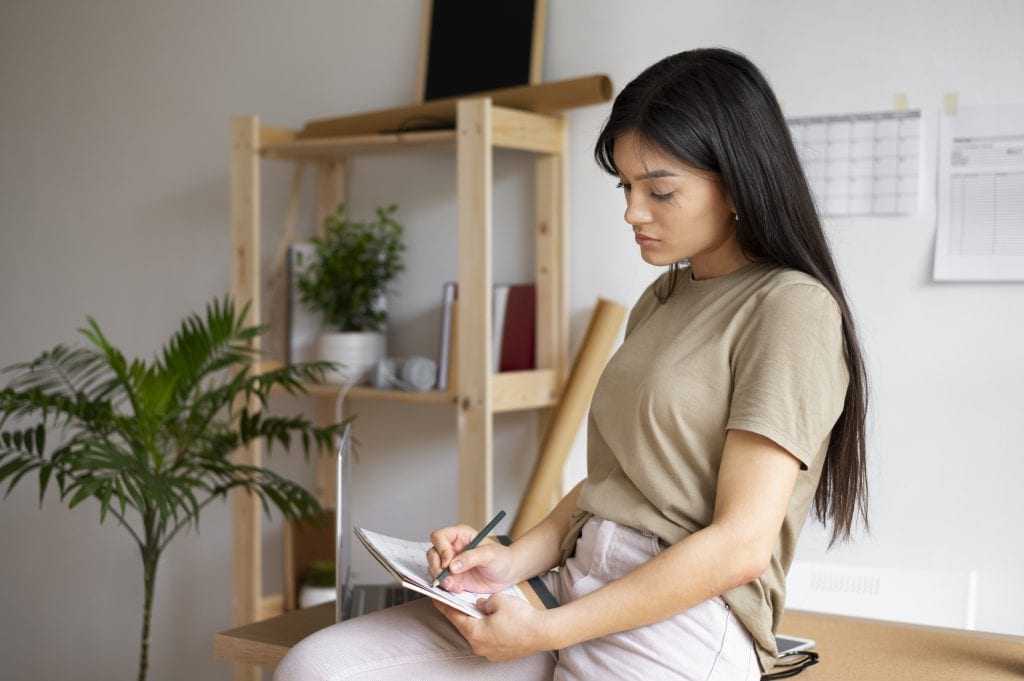 Structured spouse feeling energized by order and completion.