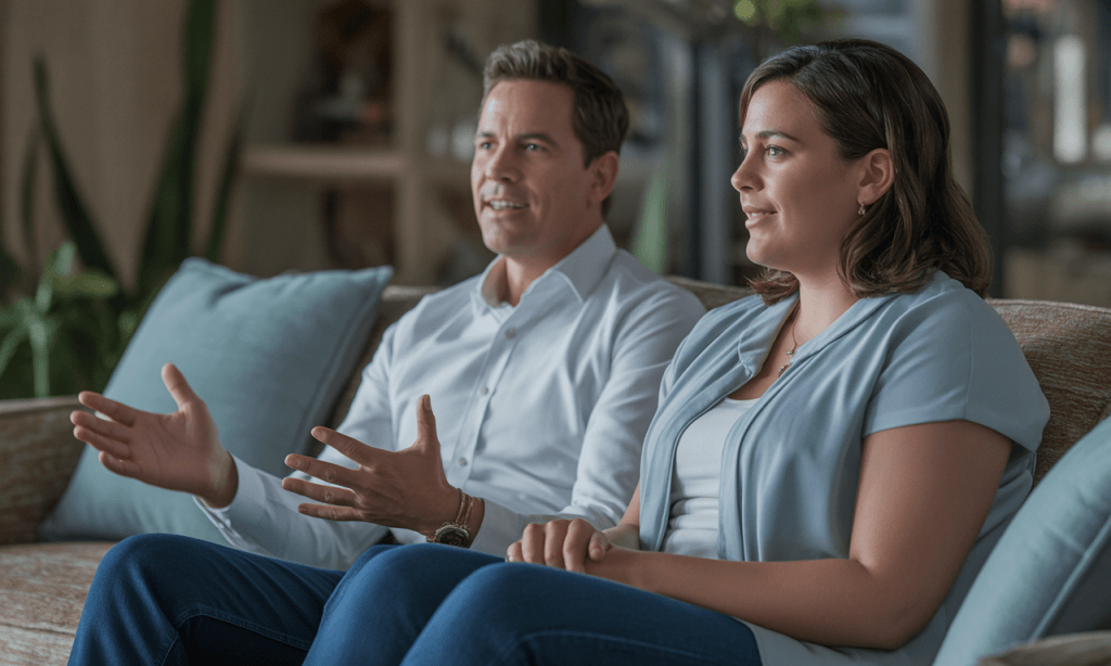 Spouse honestly sharing that a new marriage habit isn’t their strength but is still their shared goal.