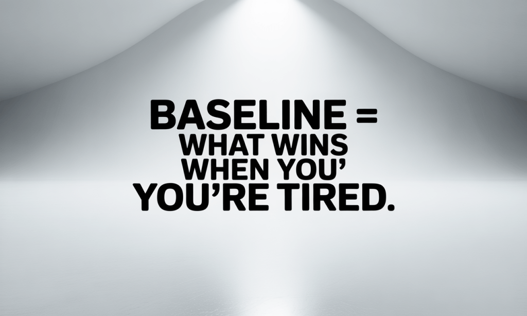 The new baseline- what wins in your marriage when you’re tired and stressed becomes your normal.