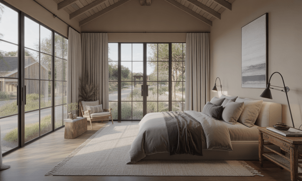 Bedroom that teaches rest and intimacy by removing screens and letting the house set the tone for calm connection.
