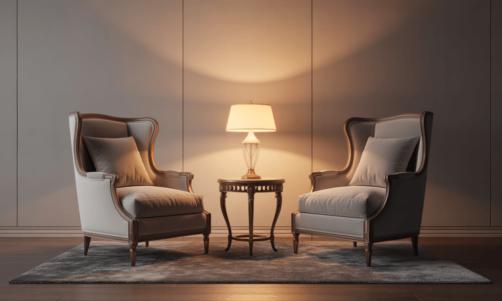 Home design Positive Trigger: creating a simple conversation space makes connection easier and more natural.