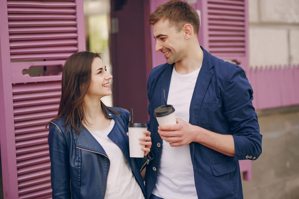Married couple walking and laughing like friends, starting where love already lives in their friendship