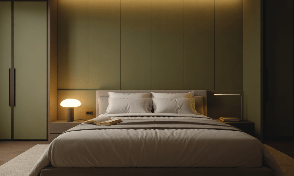 Calm, uncluttered bedroom designed as a sanctuary for connection, central to designing a home that pulls you together at the end of the day.