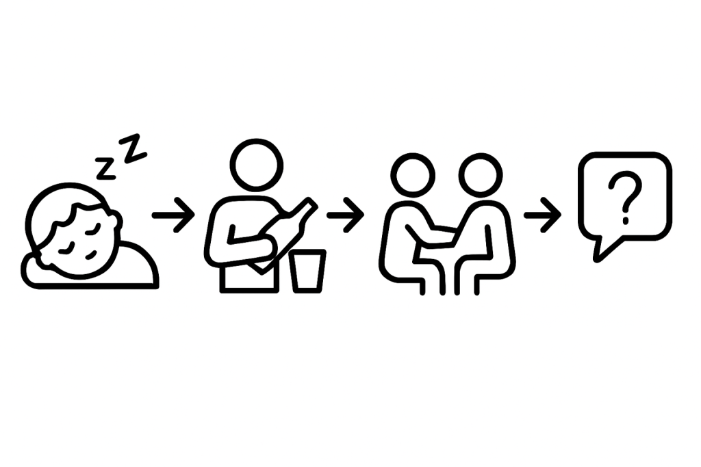 Flowchart illustrating how Pre-Deciding Your Evenings and Trigger Stacking for Good combine to create reliable connection moments on busy days.