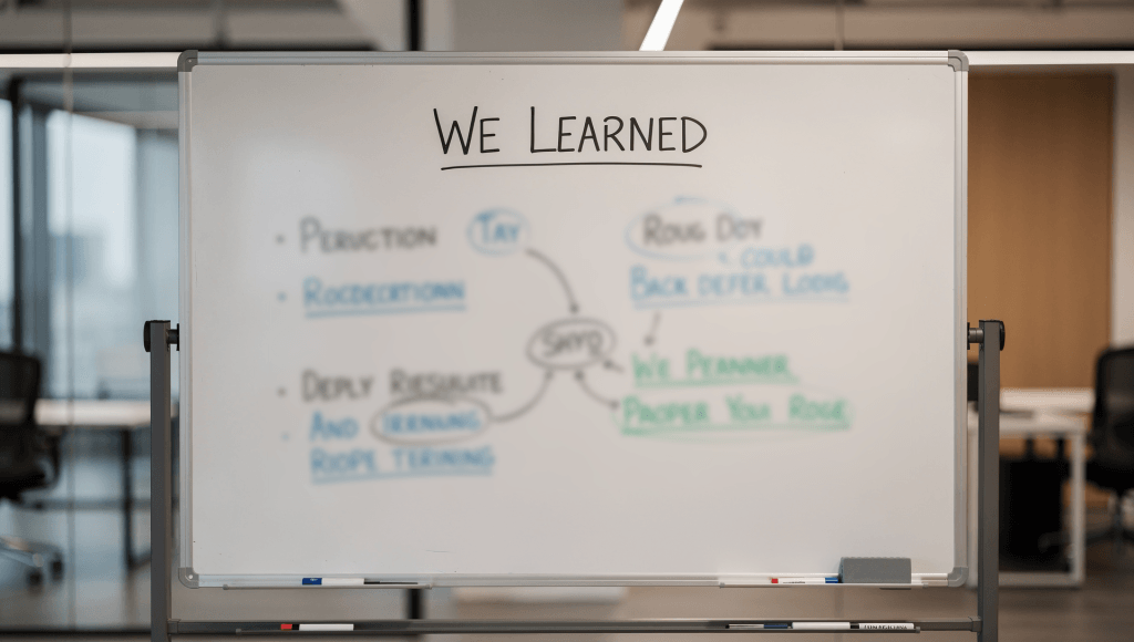 Make it a testimony-creating a ‘we learned’ list to turn trials into shared wisdom and strength.