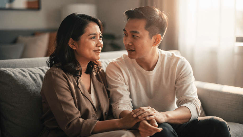 Healthy couples apologize even when they feel wronged to restore connection