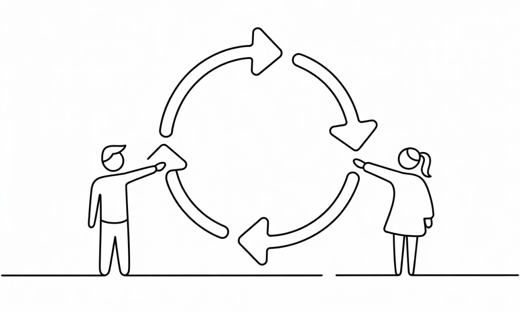 Feedback loops in marriage keep patterns repeating through short term rewards