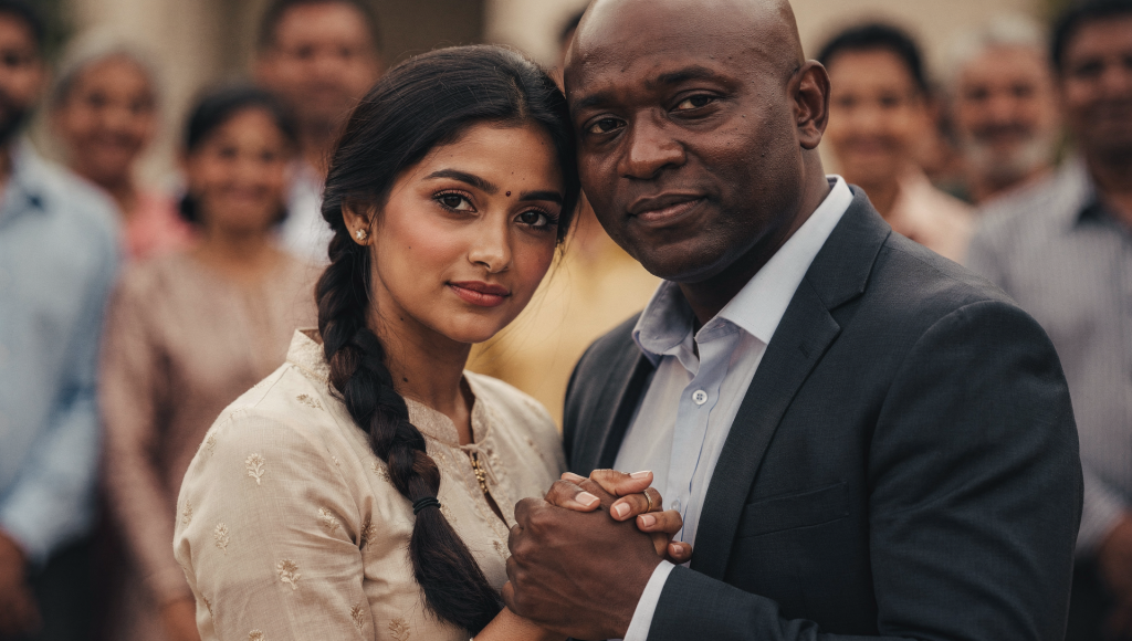 Cross-cultural Christian couple standing together as a united front - the missing skill in cross-cultural Christian marriage.