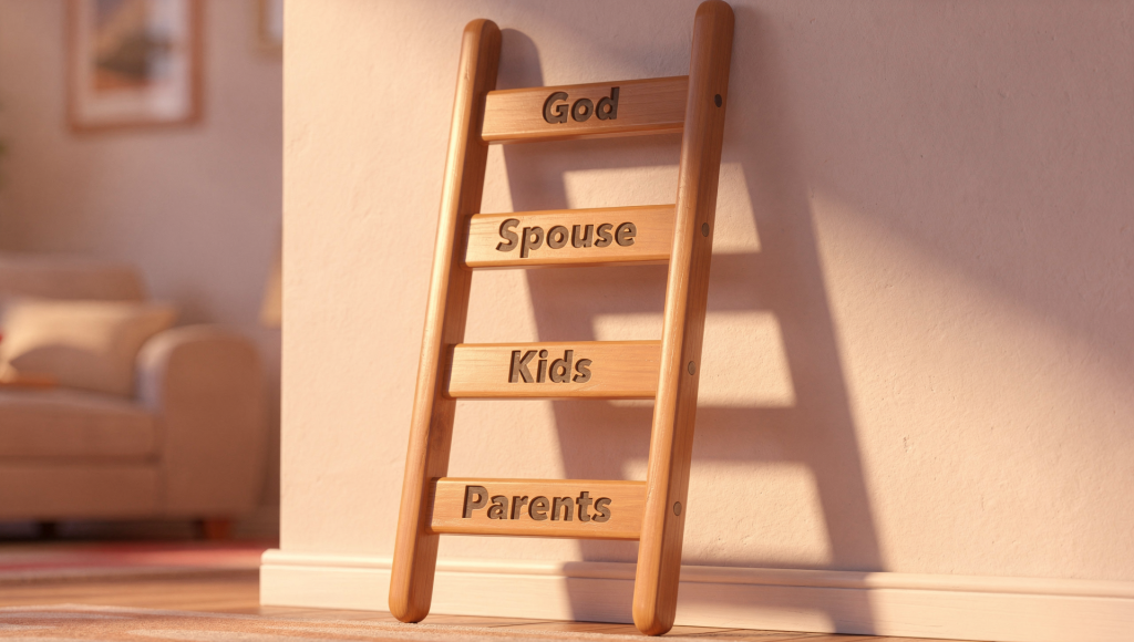 Loyalty ladder visual that helps you honor your parents without betraying your spouse.
