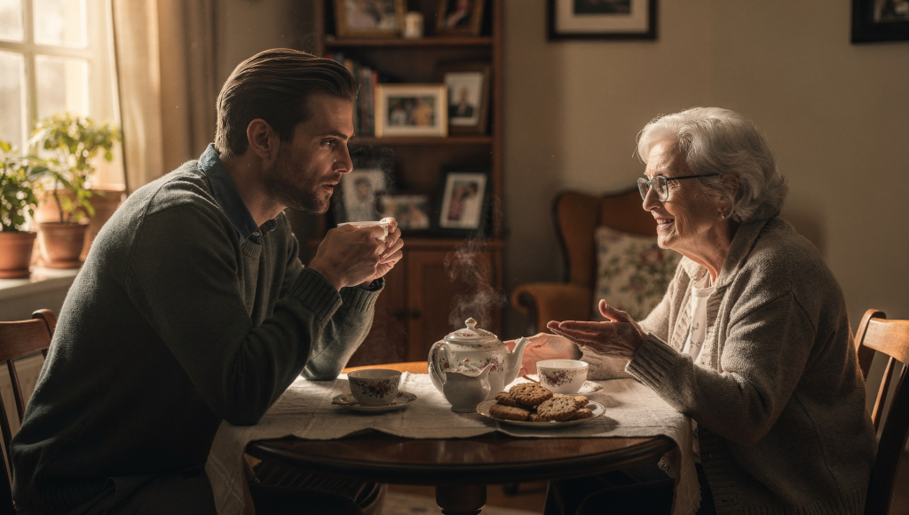 Cross-cultural Christian adult setting peaceful boundaries with a parent while maintaining honor.