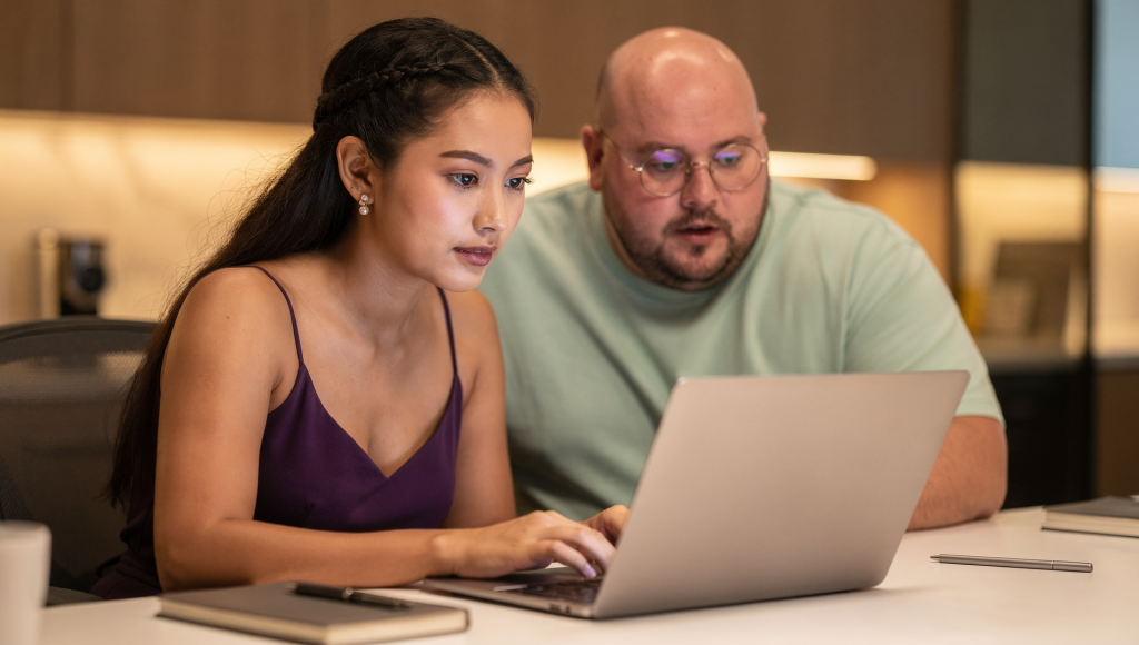 Cross-cultural Christian couple taking the United Front Audit to address spouse guilt over parents