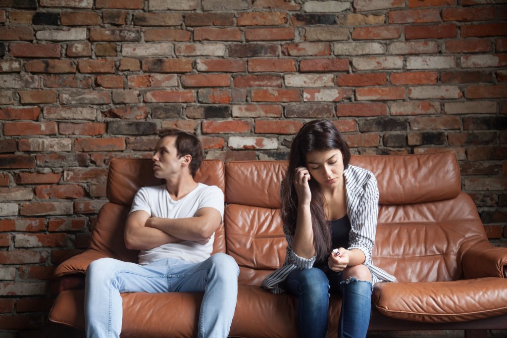 Spouse shuts down about family during a tense marriage conversation